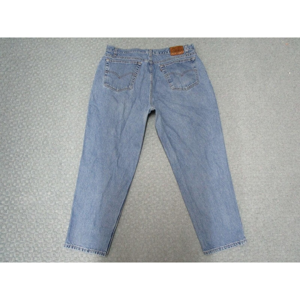 Levis 546 Jeans Mens 42x30 Light Wash Blue Loose Fit Relaxed Everyday Casual - Picture 2 of 11